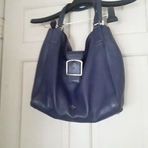 Kate Spade Blue extra large pebble leather Hobo bag